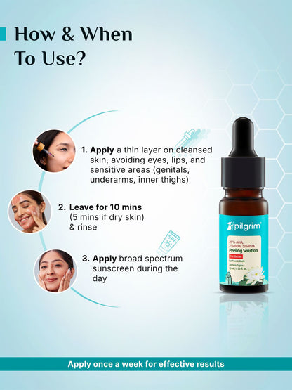 Pilgrim Peeling Solution For Tan Removal