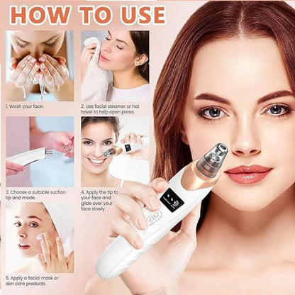 ⭐ DermaGlow™ 5-in-1 Acne & Blackhead Remover Pro
